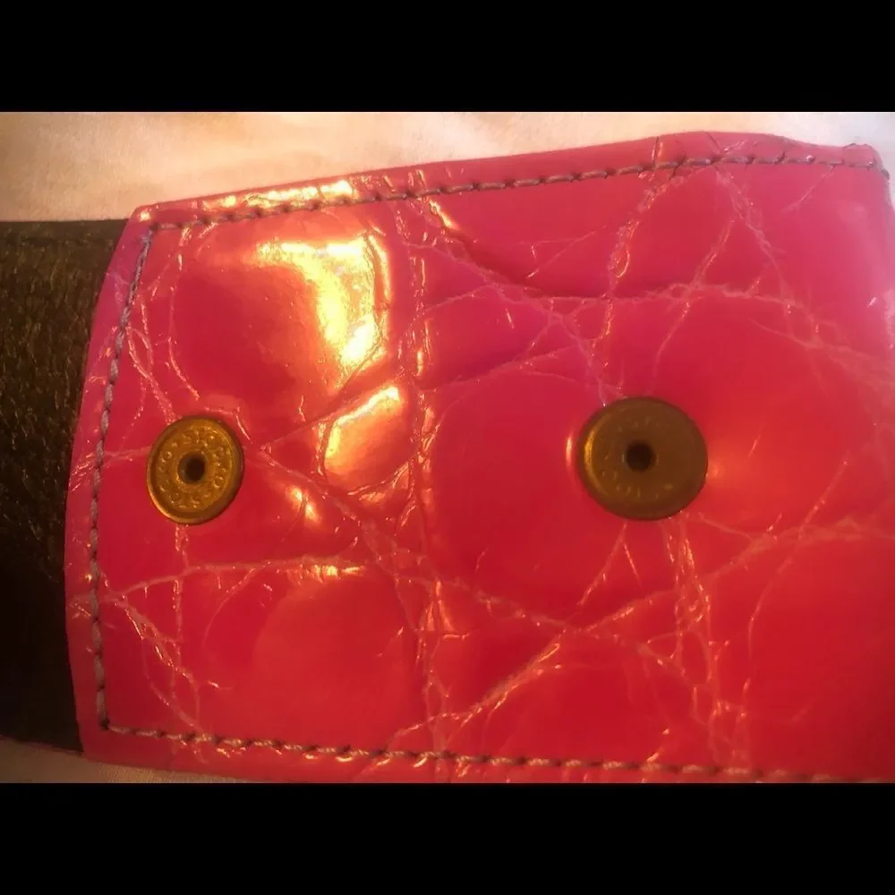 Stocko Vintage 50's XS/S Wide snake Chic Pink Belt - Picture 3 of 7